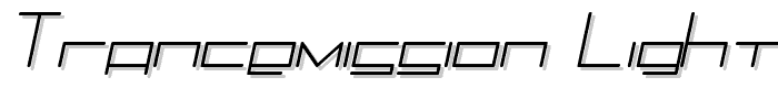 Trancemission LightItalic font